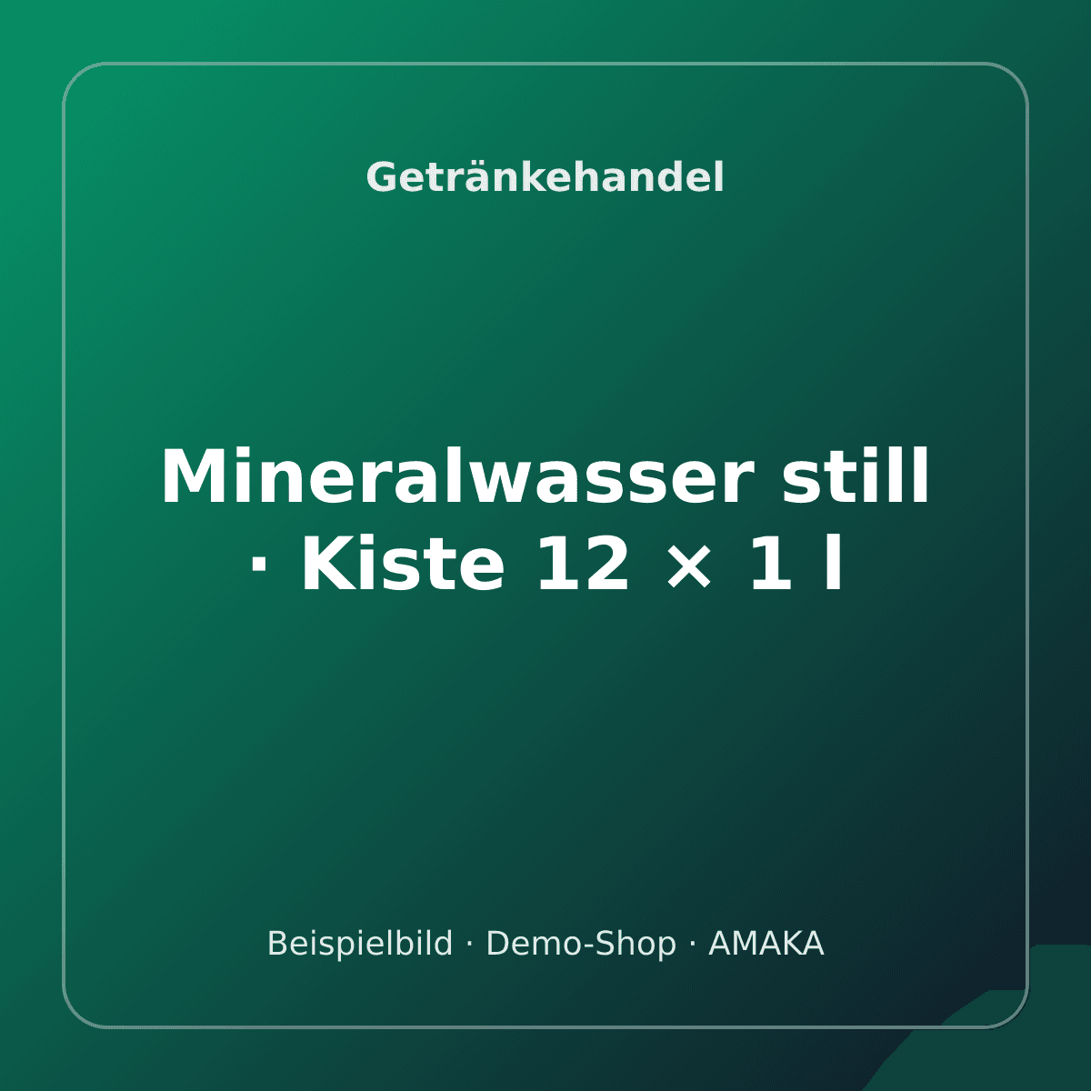Mineralwasser still · Kiste 12 × 1 l – Bild 1