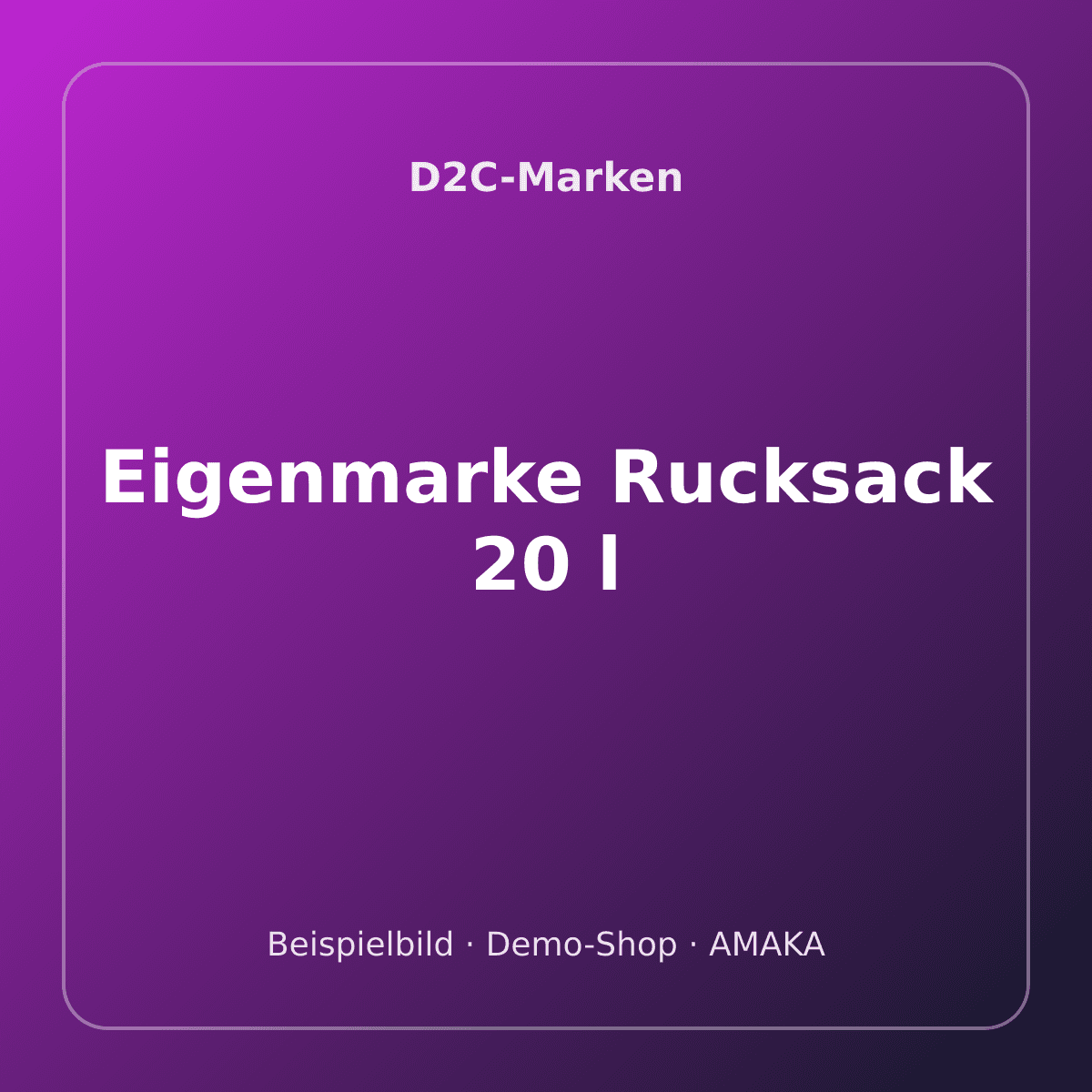 Eigenmarke Rucksack 20 l – Bild 1