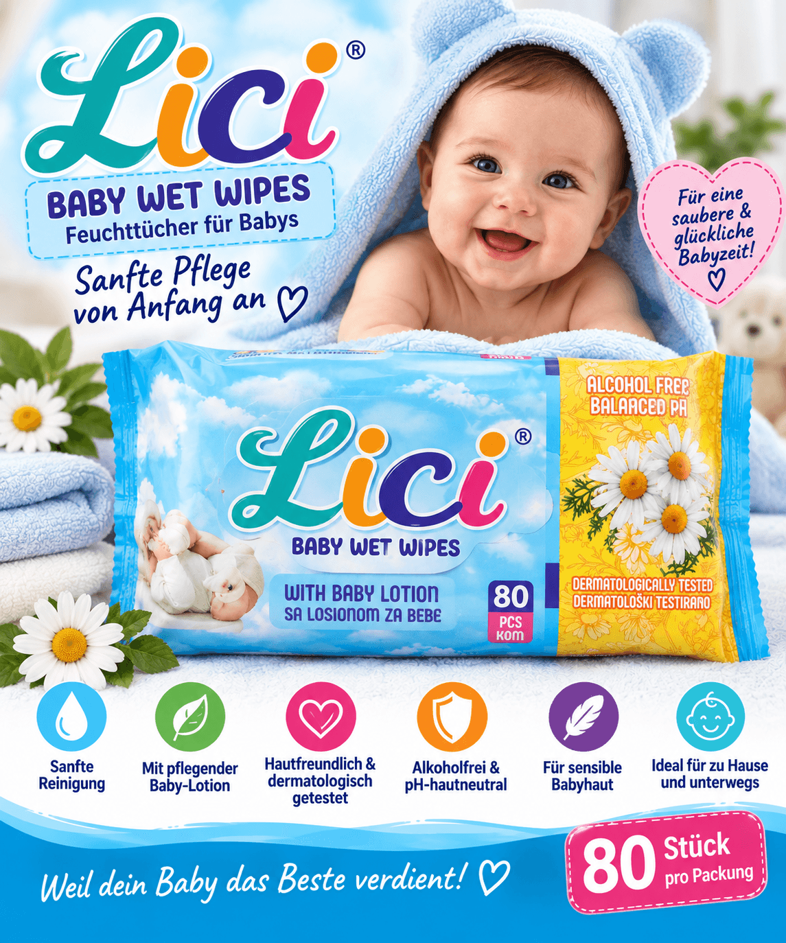 Lici Baby-feuchttücher