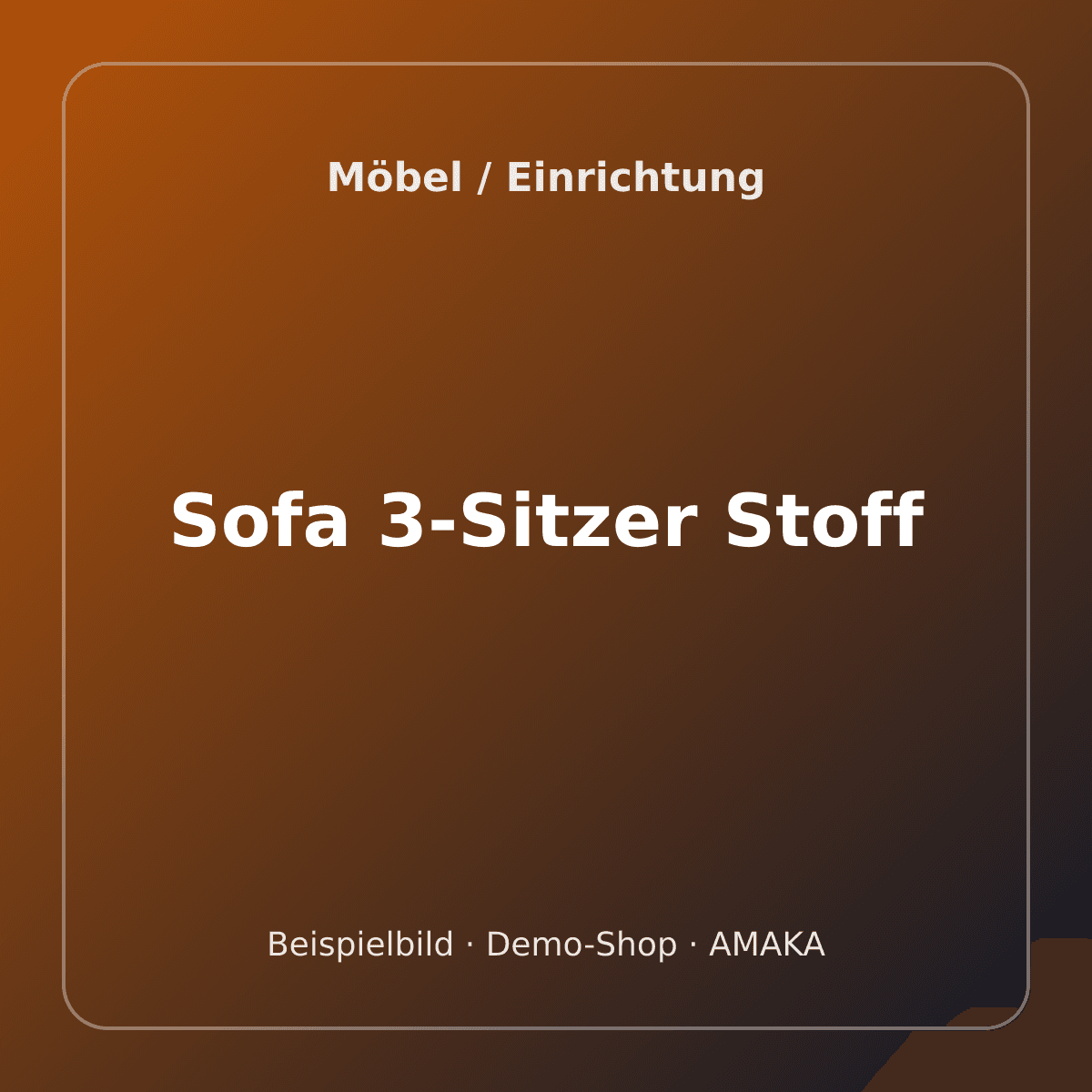 Sofa 3-Sitzer Stoff – Bild 1