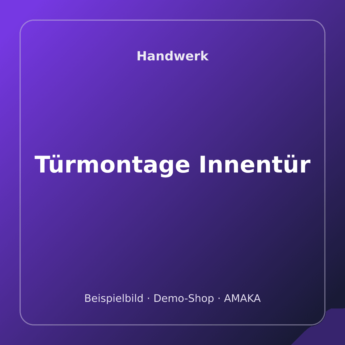 Türmontage Innentür – Bild 1