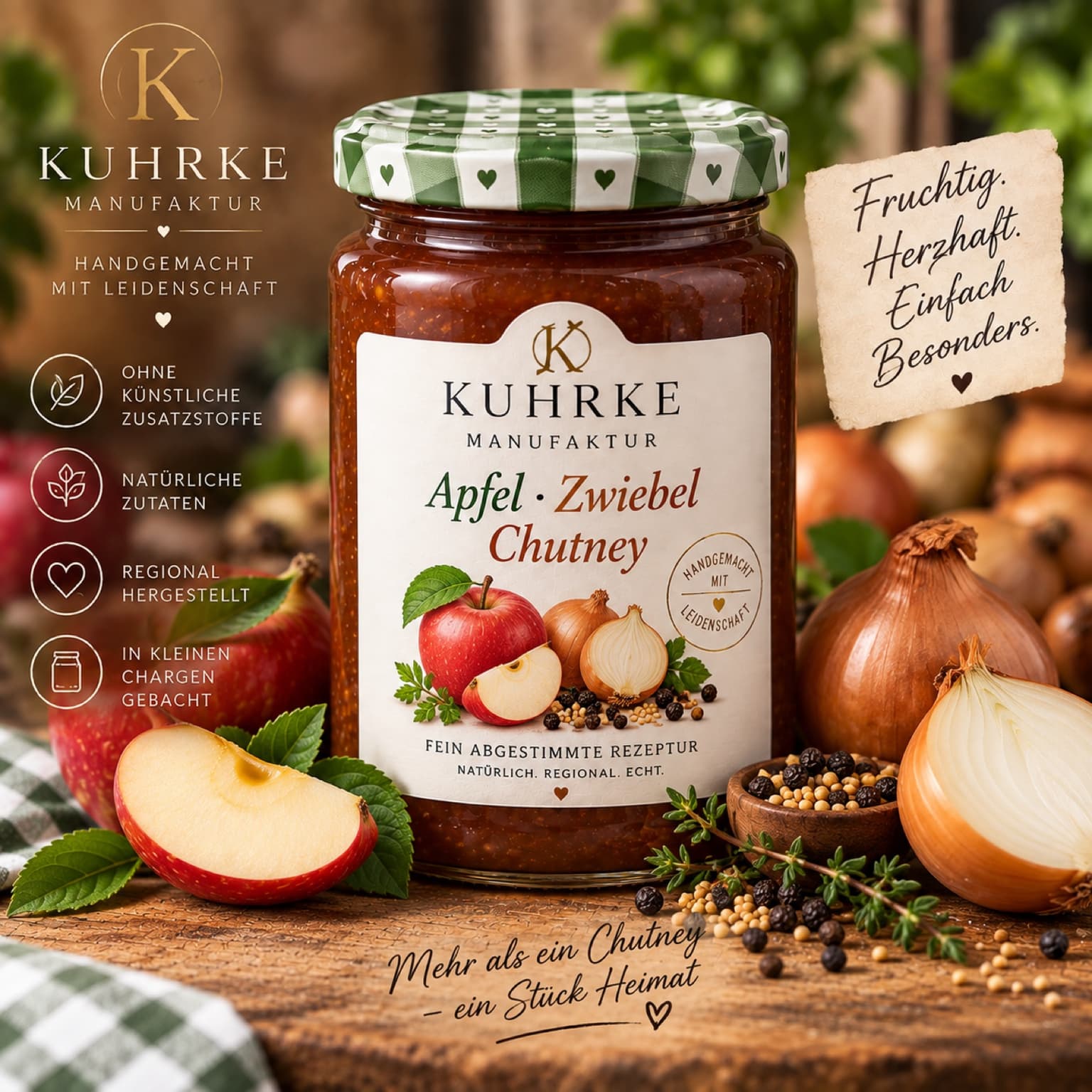 KUHRKE Manufaktur Apfel-Zwiebel-Chutney