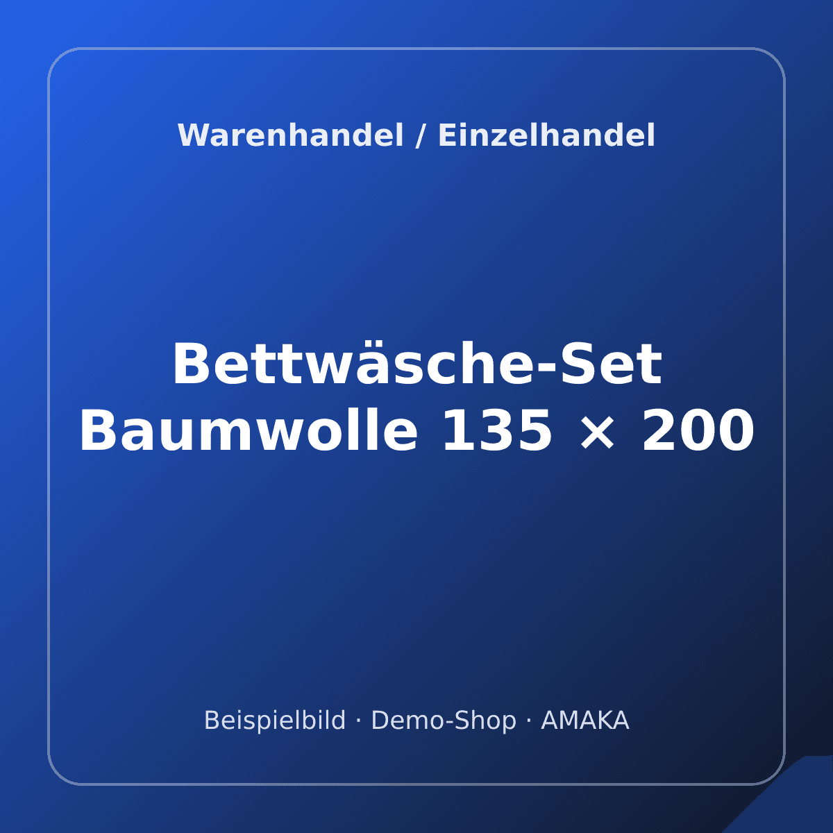 Bettwäsche-Set Baumwolle 135 × 200 – Bild 1