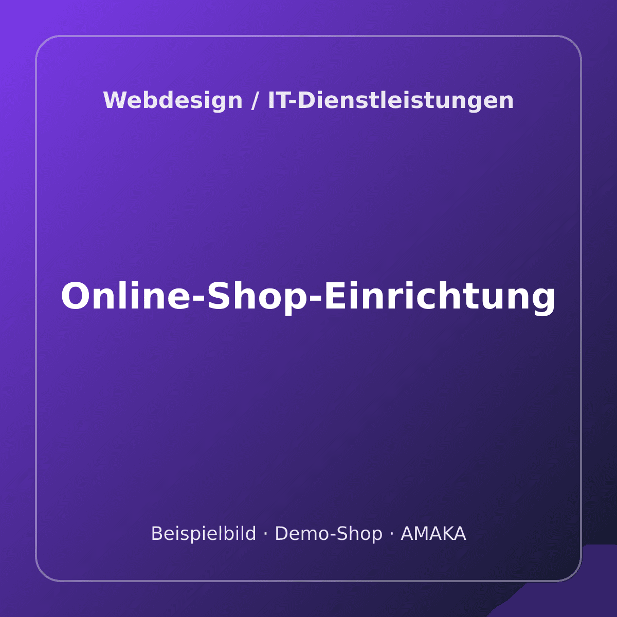Online-Shop-Einrichtung – Bild 1