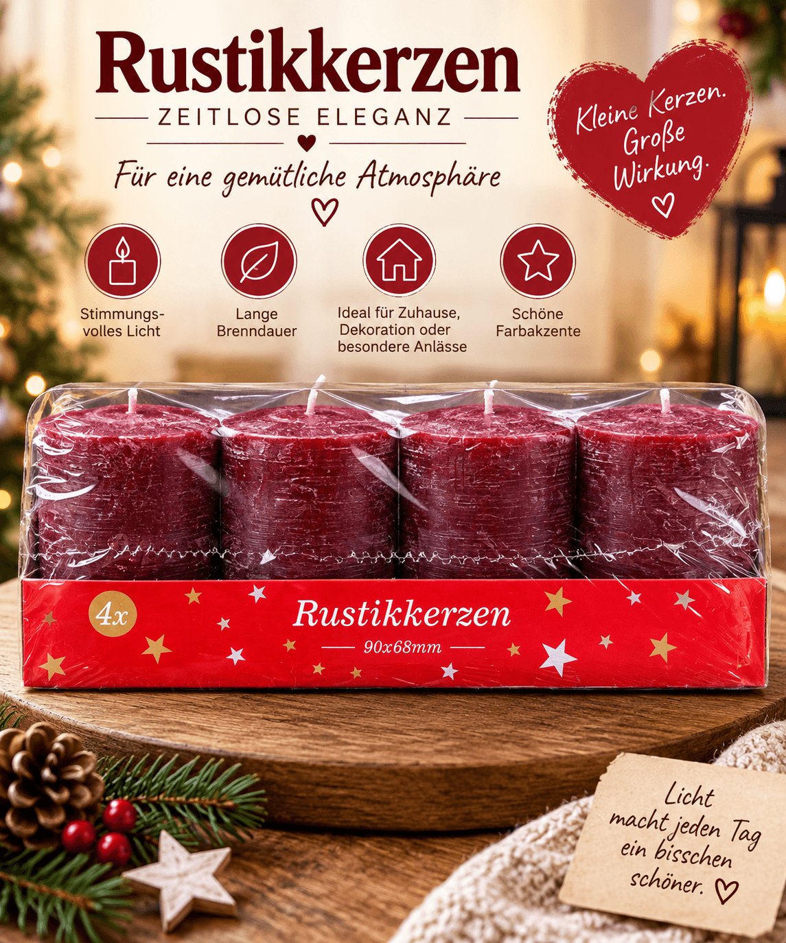 Rustikkerzen