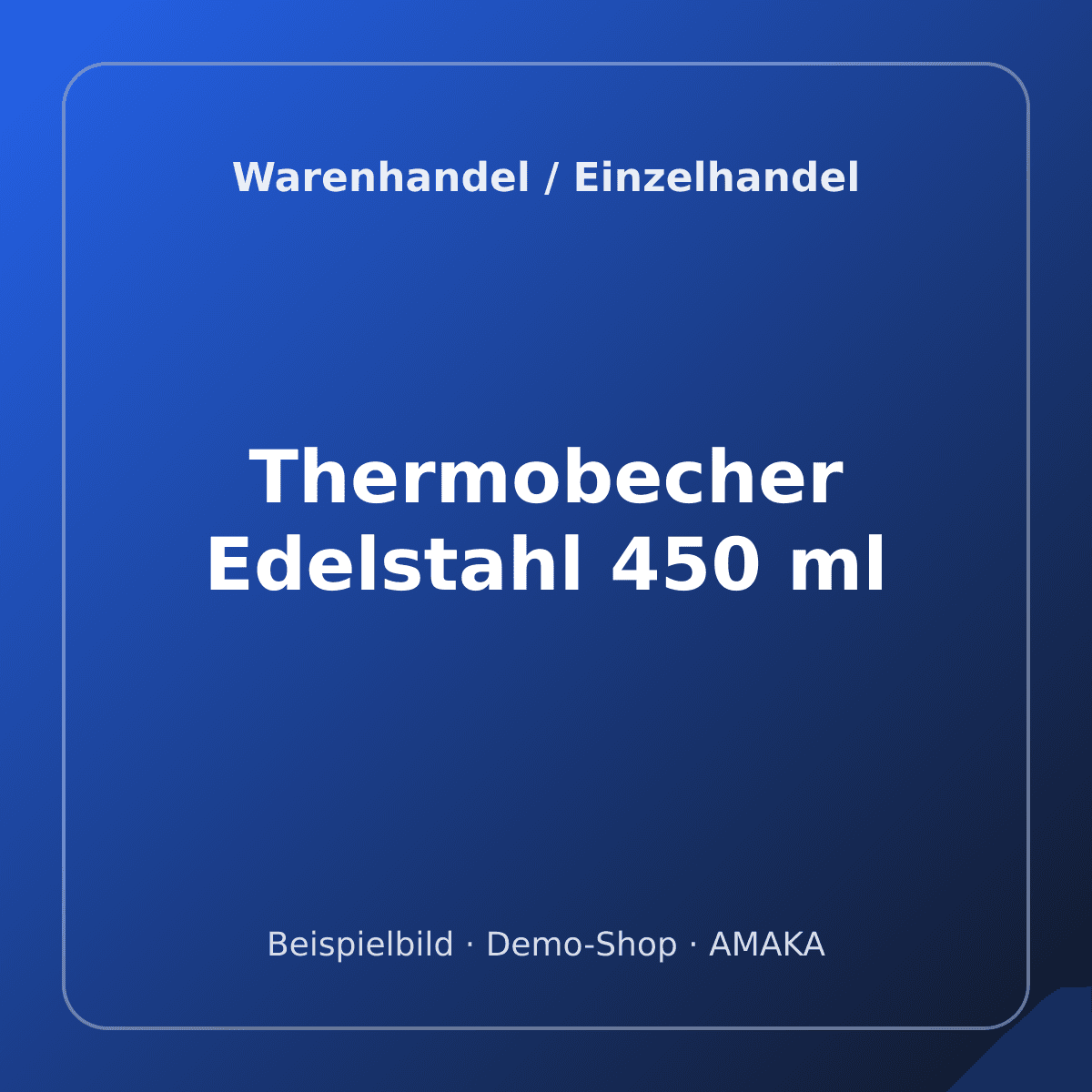 Thermobecher Edelstahl 450 ml – Bild 1