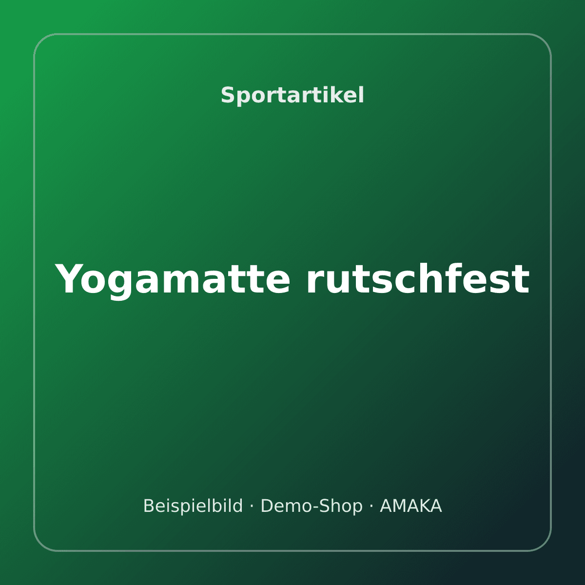Yogamatte rutschfest – Bild 1