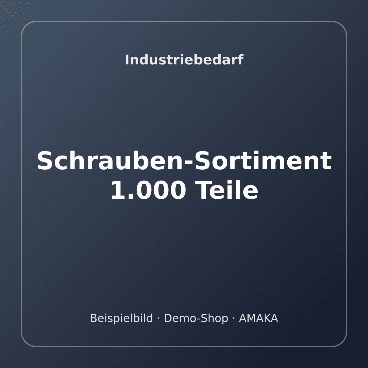 Schrauben-Sortiment 1.000 Teile – Bild 1