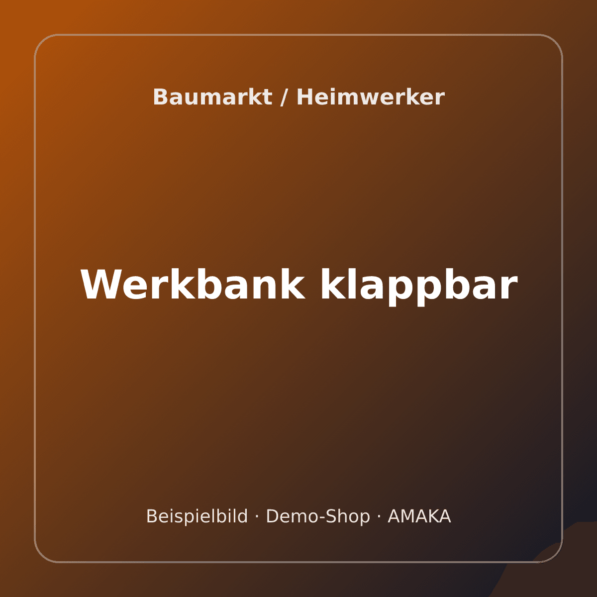 Werkbank klappbar – Bild 1