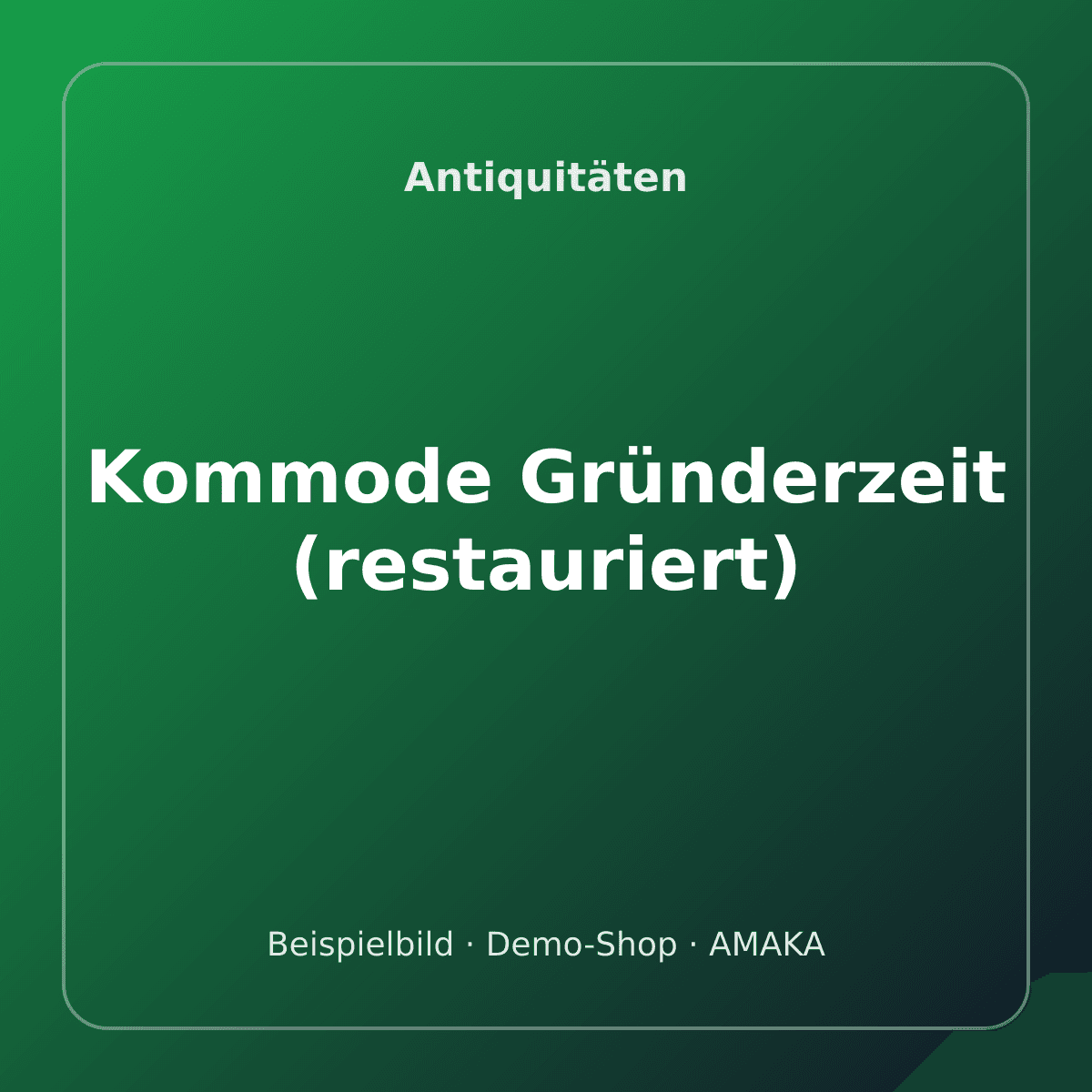 Kommode Gründerzeit (restauriert) – Bild 1