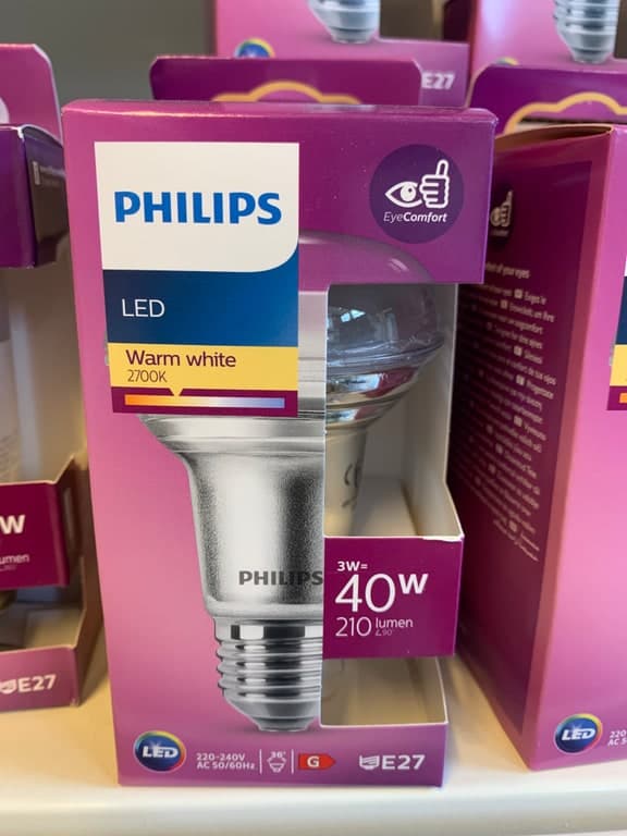 Philips LED R63 Reflektor E27 3W (40W) 2700K Warmweiß 210lm
