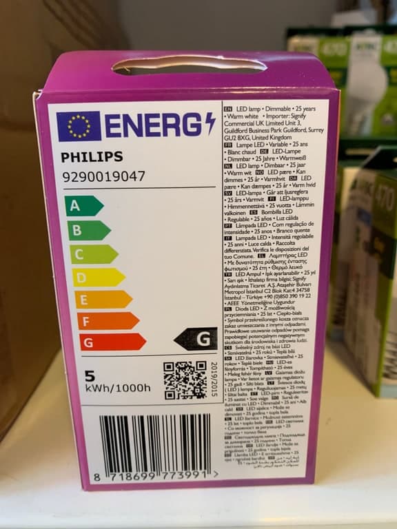 Philips Dimmable LED GU5.3 (MR16) 5W (35W) 2700K Warm Glow 345lm 12V – Bild 2