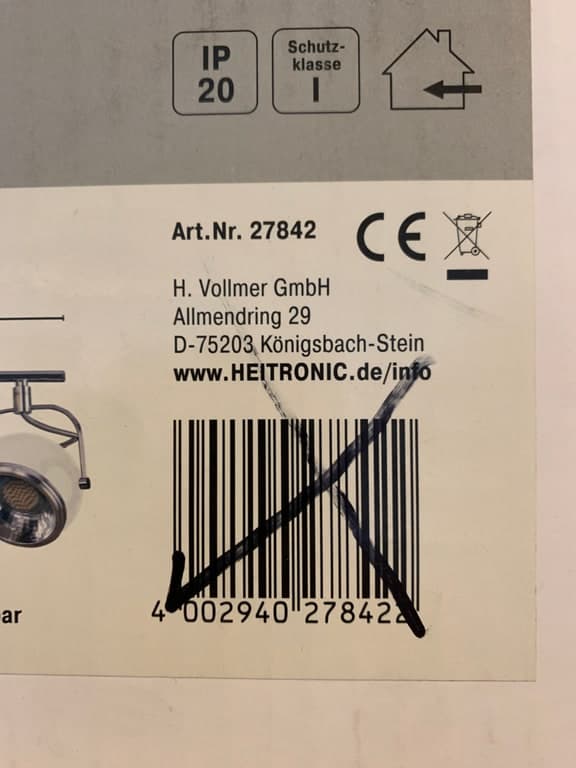 Heitronic Retro 4-flammige Deckenleuchte GU10 max. 4×12W LED Chrom-Look – Bild 2