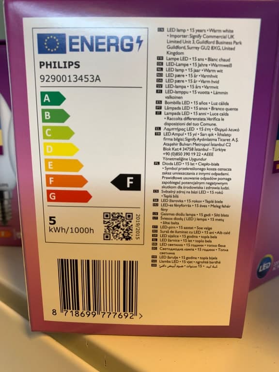 Philips LED E14 Kerze 4.3W (40W) 2700K Warmweiß 470lm matt-weiß 2er-Pack – Bild 2