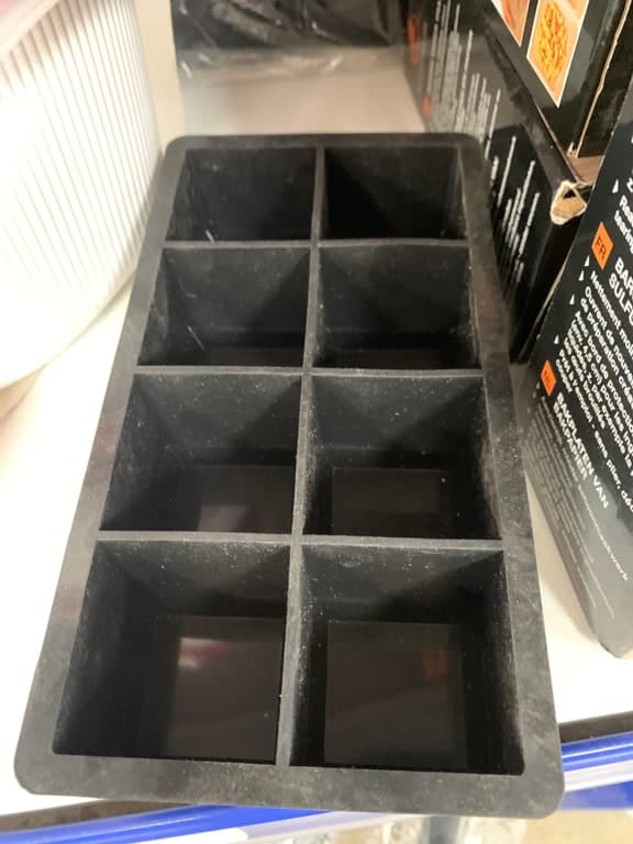 Aufbewahrungsbox / Brotzeit-Box 2er-Stapel schwarz mit grauem Deckel (Preis 4€)