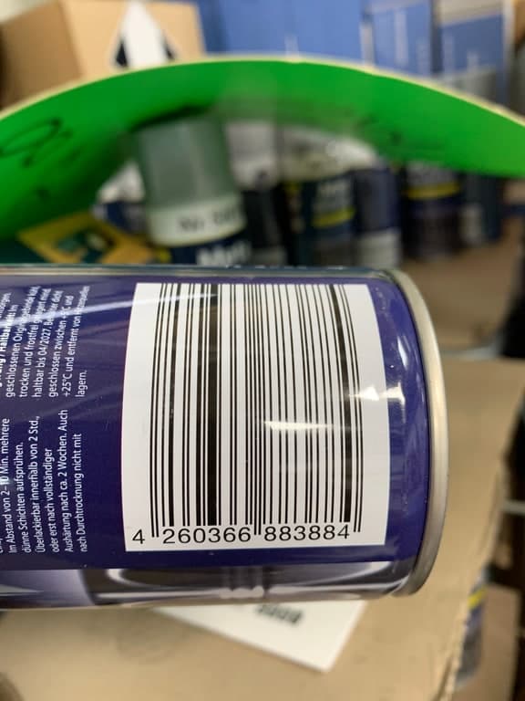 Sprühlack Aerosol-Dose dunkelblau/violett (Marken-Etikett bitte am Original prüfen) – Bild 2