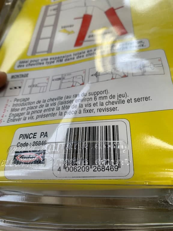 Fischer PINCE PA Spreizzange für Hohlraumdübel HM (Code 268846) – Bild 2