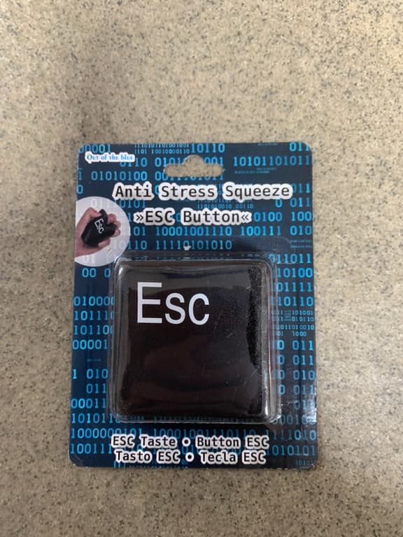 Out of the Blue Palla Antistress "ESC Tasto" (Anti-Stress-Ball in ESC-Tasten-Form)