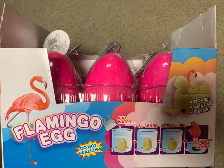 Kögler GmbH Flamingo-Bombe Pink Glitzer-Plüsch-Ei Art. 23106 (Trend-Spielzeug)