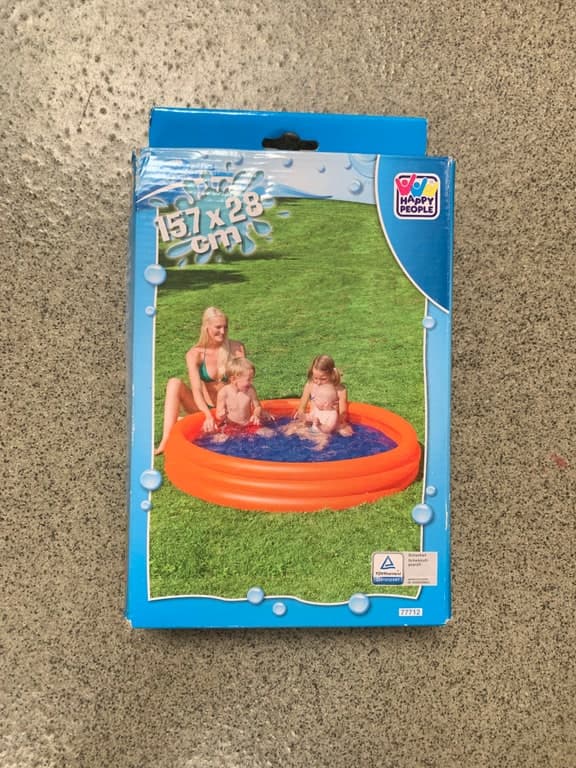 Mattel Aufstell-Kinder-Pool blau (Item 9741, mehrsprachige Anleitung, EAN 4008332777122)