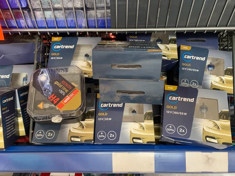 Nigrin Auto-Lampe/Auto-Glühbirne H4/H7 Art. 77766 MTS-Linie (UV-frei, Pb-frei, kein Hand-Kontakt)