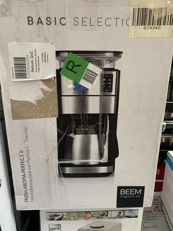 BEEM Filterkaffeemaschine mit Gold-Permanentfilter – 1000 W