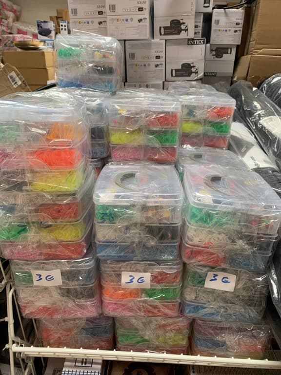 Loom-Bands Bastelset 300 Ringe + Webstuhl + Mini-Webstuhl + Clips (Art. 2537-300)