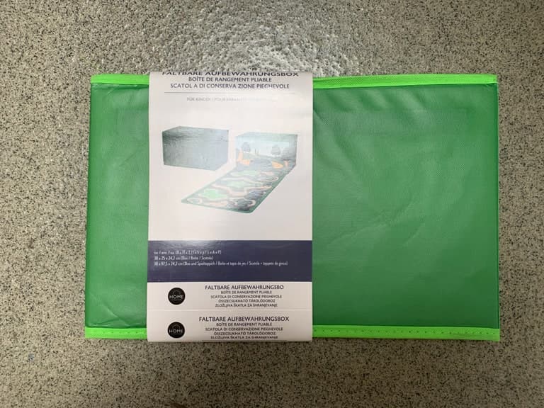 Hofer/Aldi Aufbewahrungsbox + Spielteppich – Polypropylen mit Magnetbändern (8 kg)