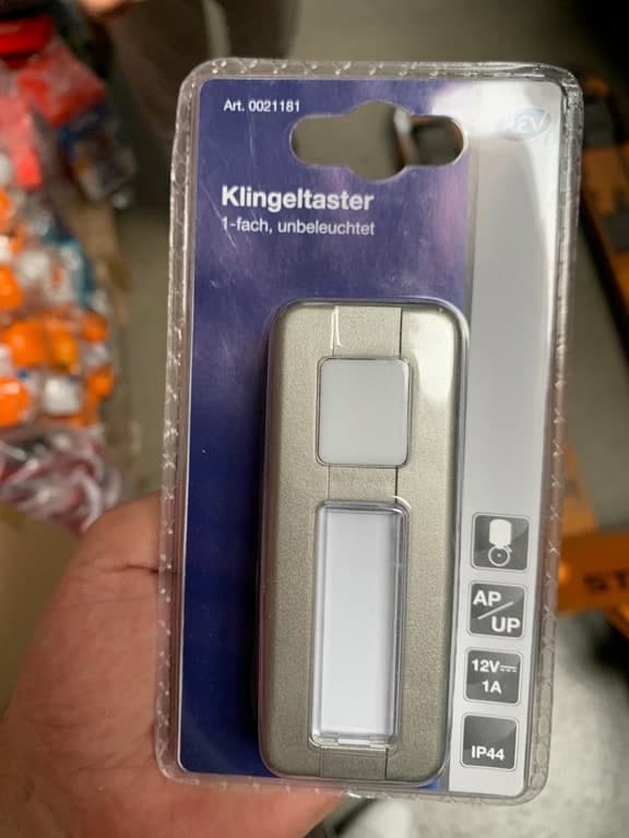 REV-Ritter Klingeltaster Aufputz/Unterputz 12VAC/1A (Art. 0021181) – Bild 1