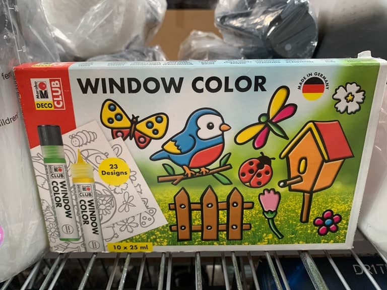 Marabu Club Deco Window Color Set 10× 25 ml + 23 Vorlagen – Made in Germany – Bild 1