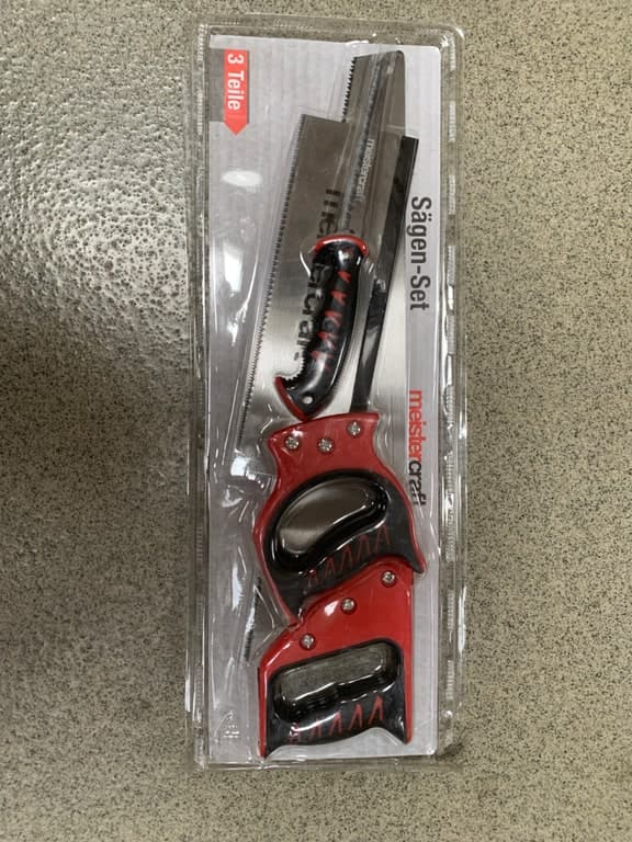 meistercraft Saegen-Set 3-tlg. - Handsaege, Stichsaege, Mini-Saege – Bild 1