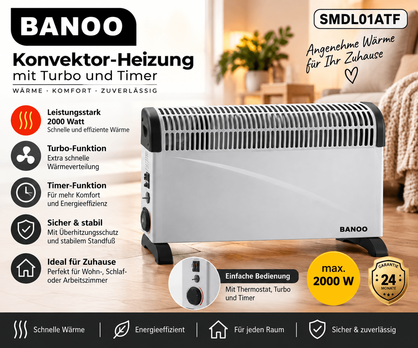 Banoo Konvektor-Heizung