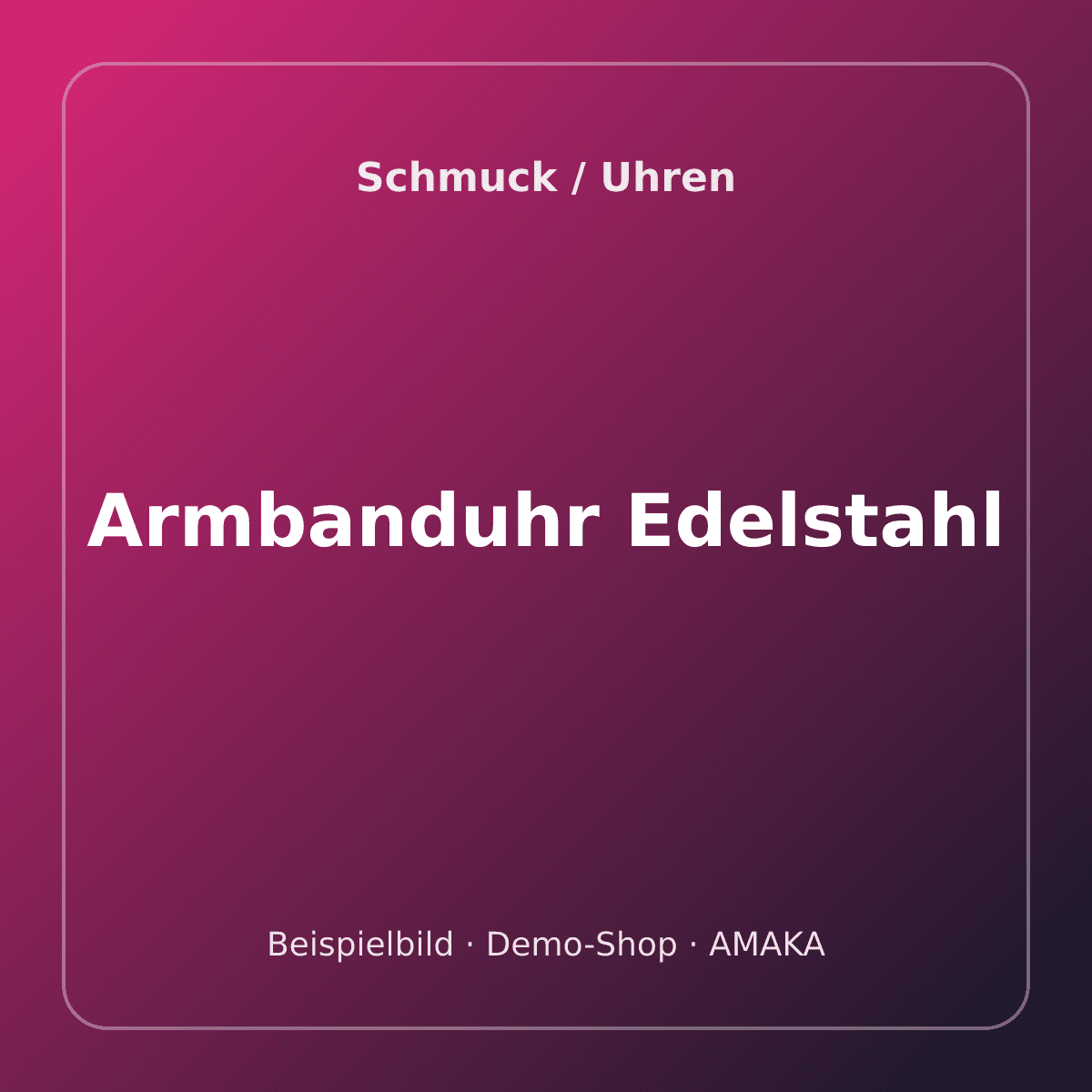 Armbanduhr Edelstahl – Bild 1