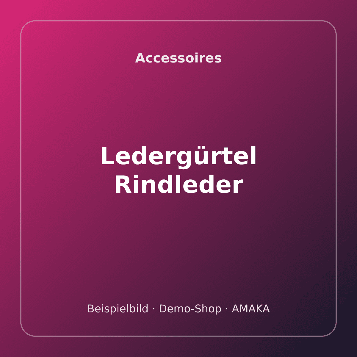 Ledergürtel Rindleder – Bild 1