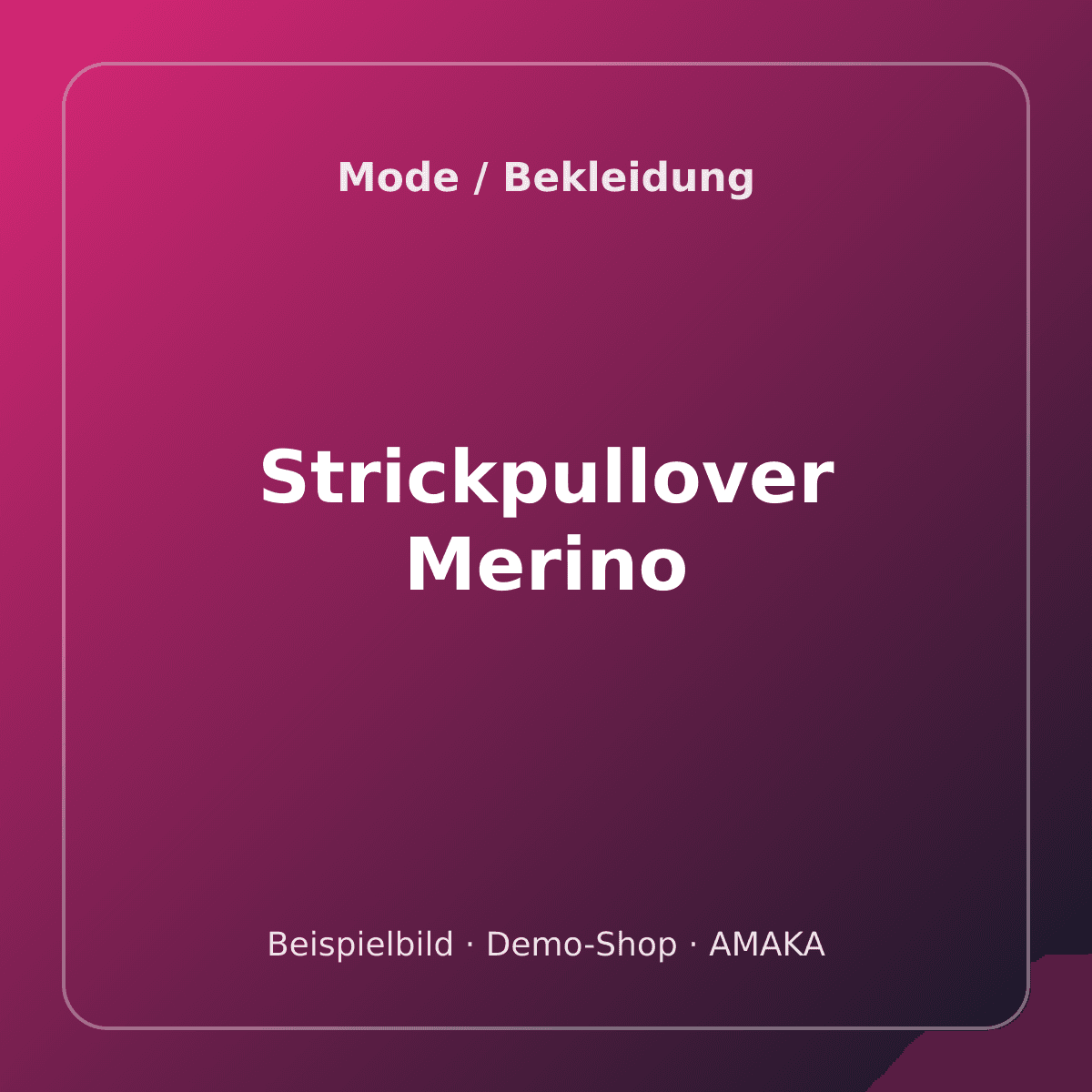 Strickpullover Merino – Bild 1