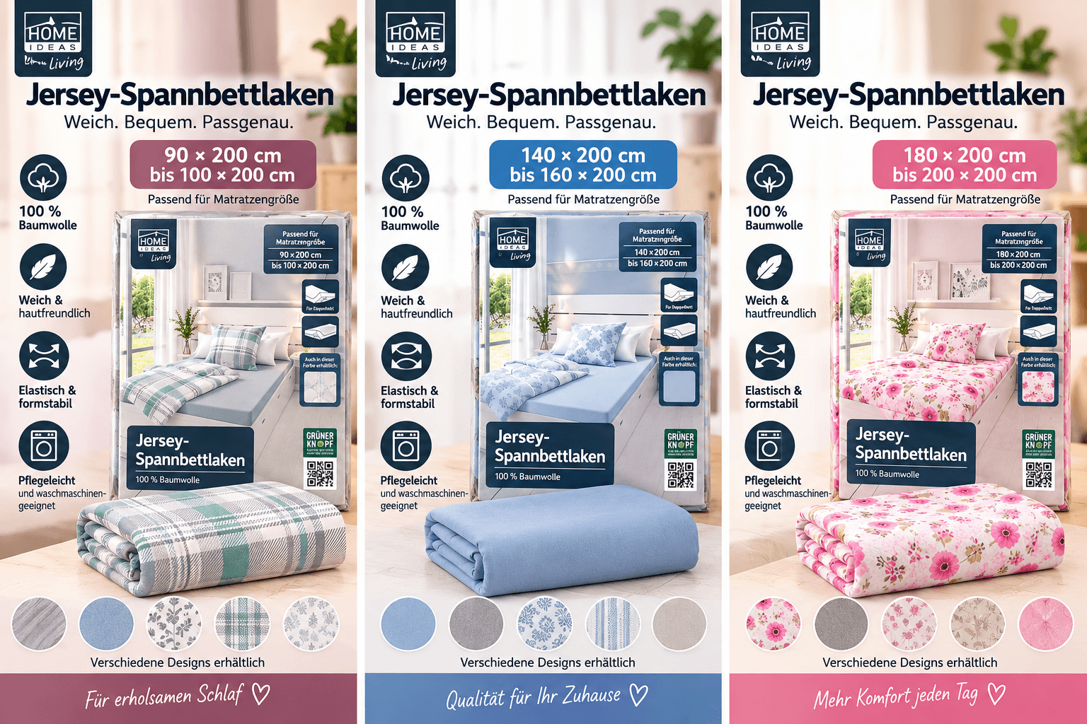 Hercey-spannbettuch Bettwäsche – Bild 2