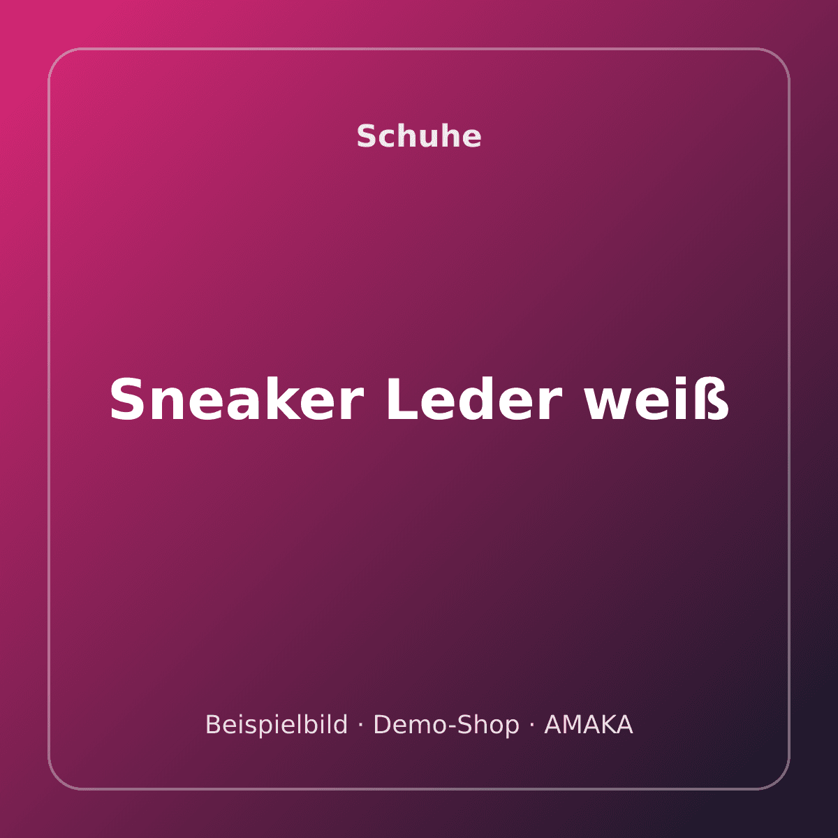 Sneaker Leder weiß – Bild 1