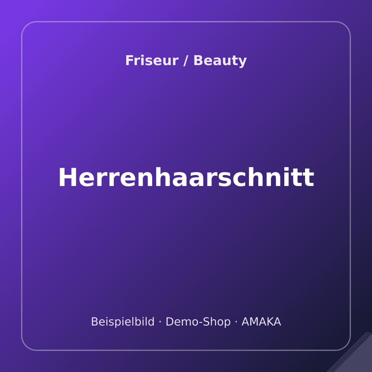 Herrenhaarschnitt – Bild 1