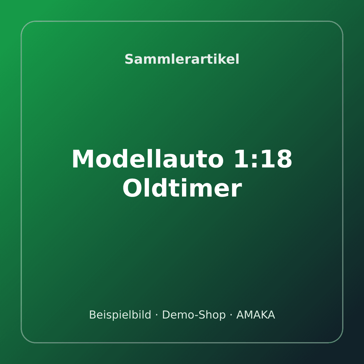 Modellauto 1:18 Oldtimer – Bild 1