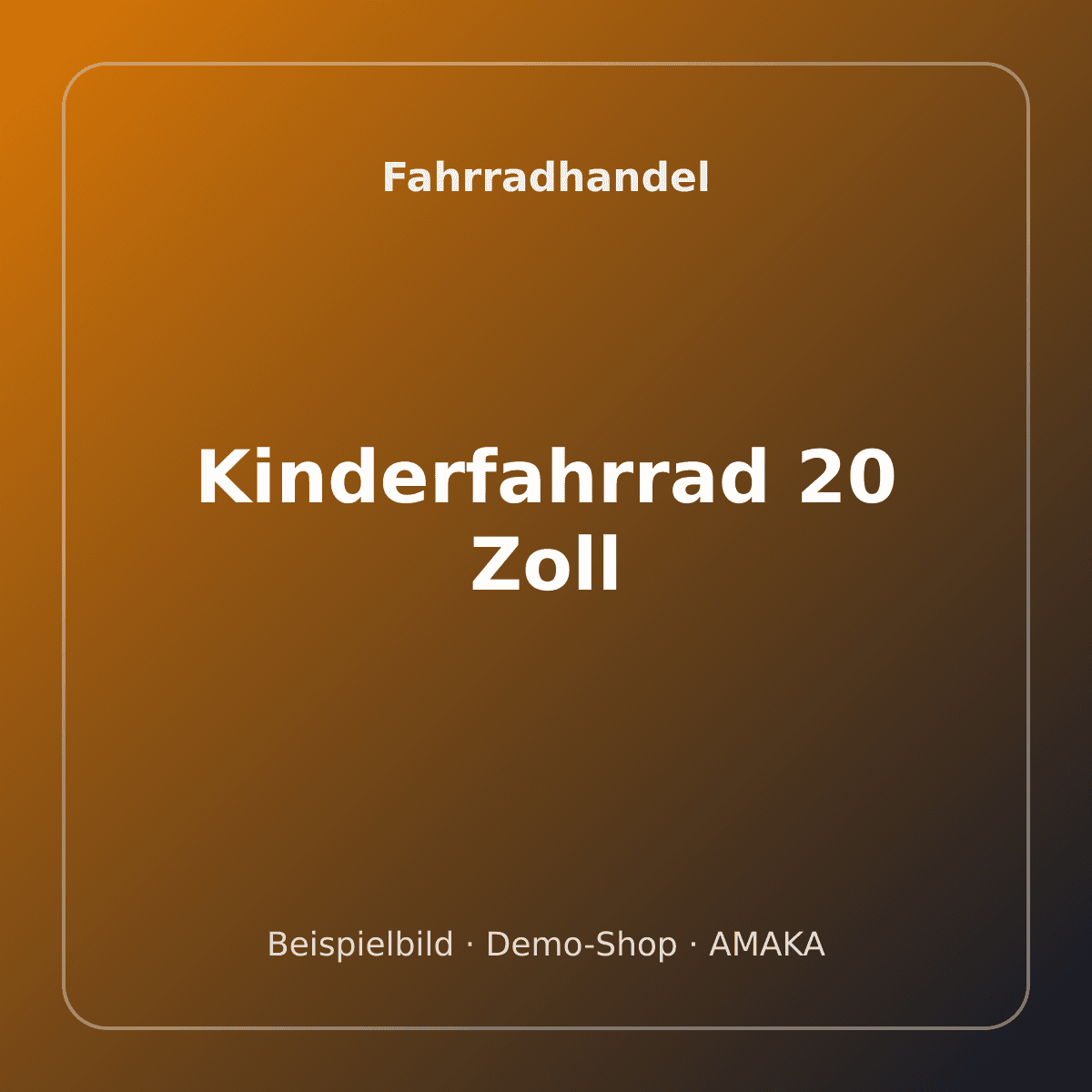 Kinderfahrrad 20 Zoll – Bild 1
