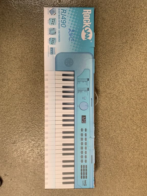 RockJam RJ490BB Lern-Keyboard (PDT Ltd UK, Charge 092024) – Bild 1