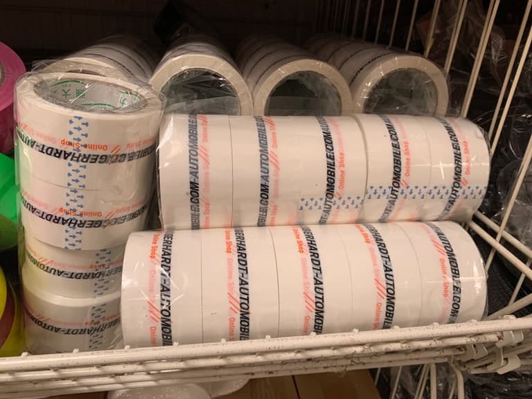 Custom-Print Paketklebeband GERHARDT-AUTOMOBILE.COM – Rollen-Sortiment – Bild 1